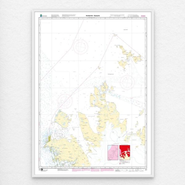 Kartverket – Svalbardkart 541 Nordporten – Sjuøyane - Image 3