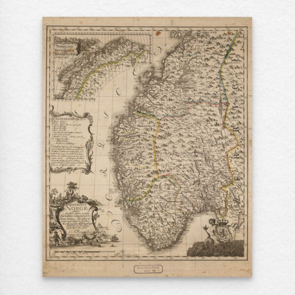 Norgeskart 1761