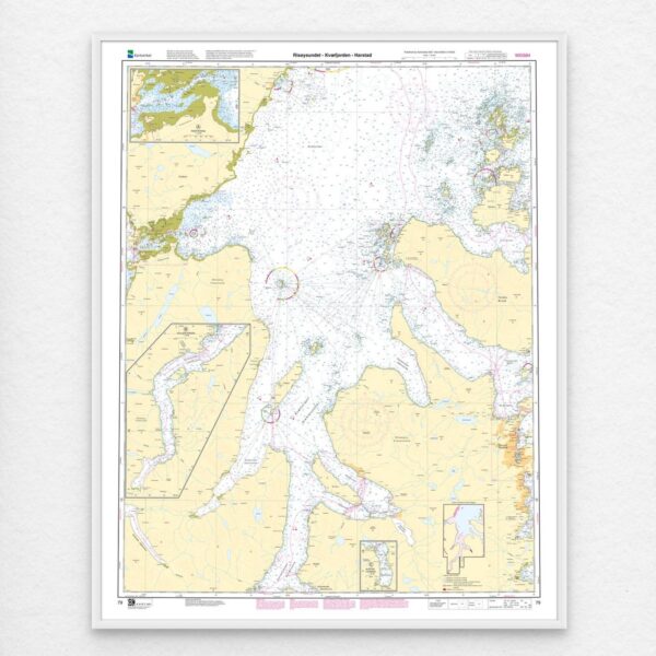 Kartverket - hovedkart 79: Risøysundet – Kvæfjorden – Harstad - Image 2