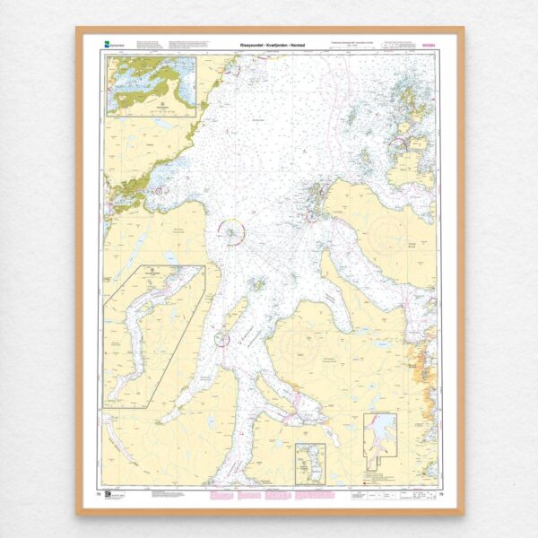Kartverket - hovedkart 79: Risøysundet – Kvæfjorden – Harstad - Image 3