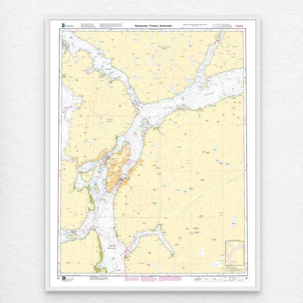 Kartverket - hovedkart 87: Rystraumen – Tromsø – Grøtsundet - Image 2