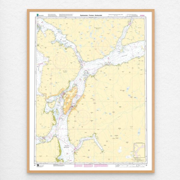 Kartverket - hovedkart 87: Rystraumen – Tromsø – Grøtsundet - Image 3