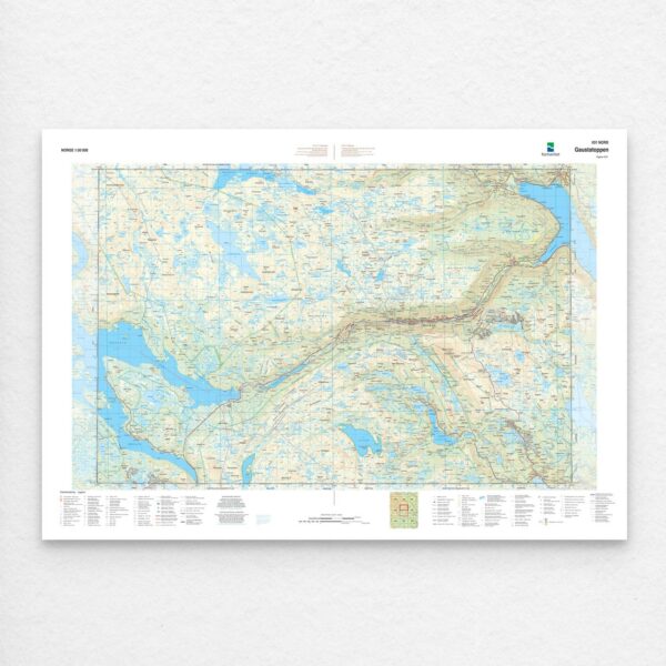 Kartverket - landkart (N50): 031N Gaustatoppen