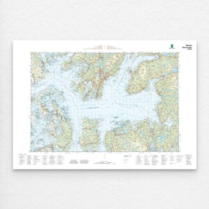 Kartverket - landkart (N50): 038S Bergen – Samnanger