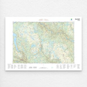 Kartverket - landkart (N50): 043N Norefjell