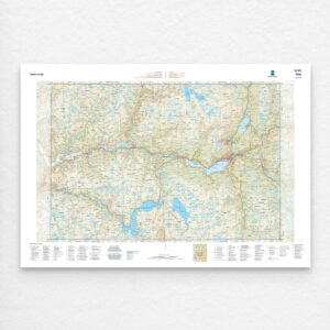 Kartverket - landkart (N50): 050S Voss