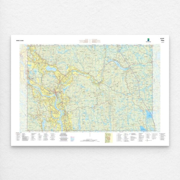 Kartverket - landkart (N50): 058S Flisa