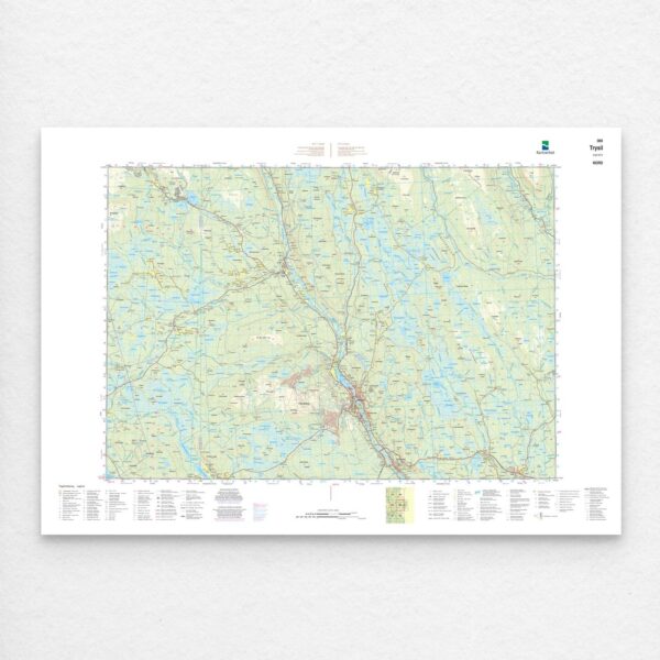 Kartverket - landkart (N50): 069N Trysil