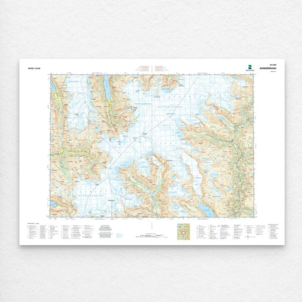 Kartverket - landkart (N50): 075S Jostedalsbreen