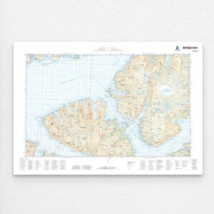 Kartverket - landkart (N50): 196N Altafjorden