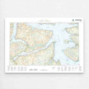 Kartverket - landkart (N50): 196S Altafjorden