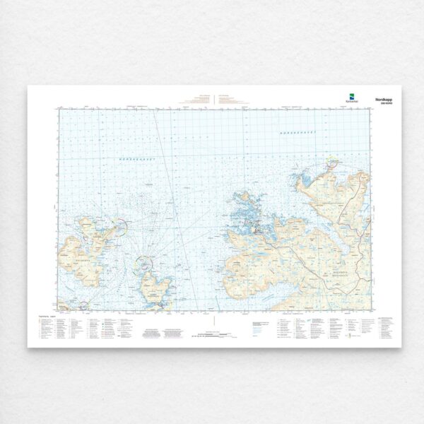 Kartverket - landkart (N50): 208N Nordkapp