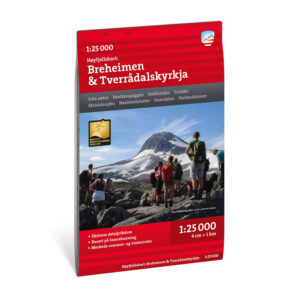 Høyfjellskart Breheimen & Tverrådalskyrkja 1:25.000