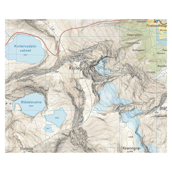 Høyfjellskart Hornindal 1:25.000 - Image 2