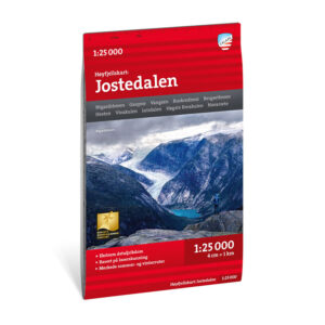 Høyfjellskart Jostedalen 1:25.000