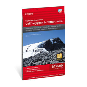 Høyfjellskart Jotunheimen: Galdhøpiggen & Glittertinden 1:25.000