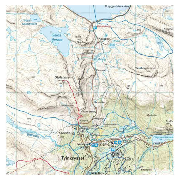 Høyfjellskart Jotunheimen: Tyin & Filefjell 1:25.000 - Image 2