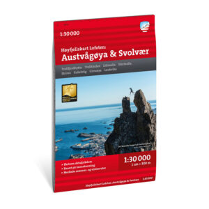 Høyfjellskart Lofoten: Austvågøya - Svolvær 1:30.000