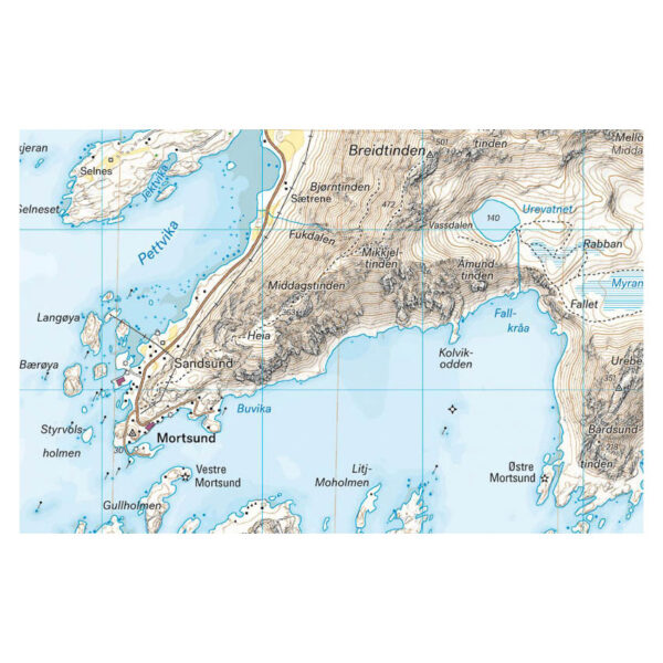 Høyfjellskart Lofoten: Vestvågøya - Leknes 1:30.000 - Image 3