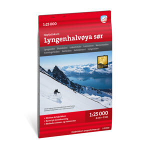 Høyfjellskart Lyngenhalvøya sør 1:25.000