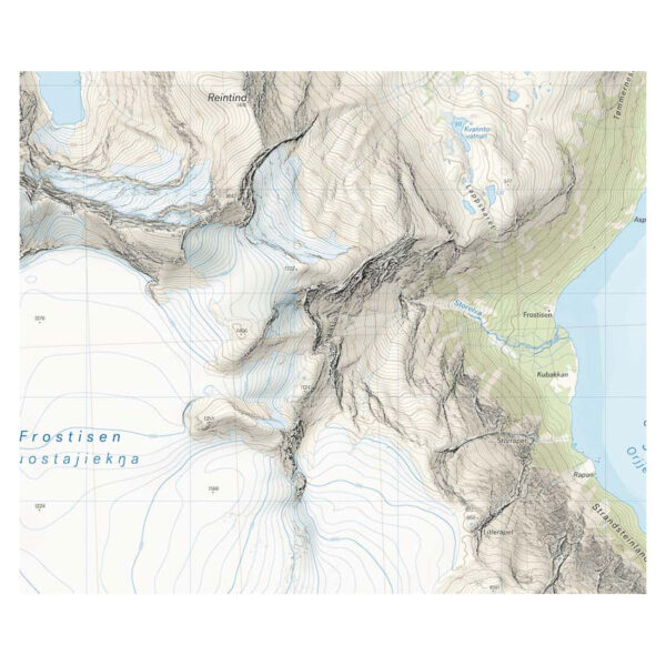 Høyfjellskart Narvik: Frostisen & Nuorjjovárri 1:25.000 - Image 2