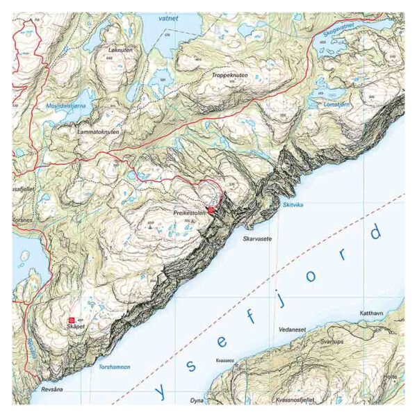 Høyfjellskart Preikestolen 1:20.000 - Image 2