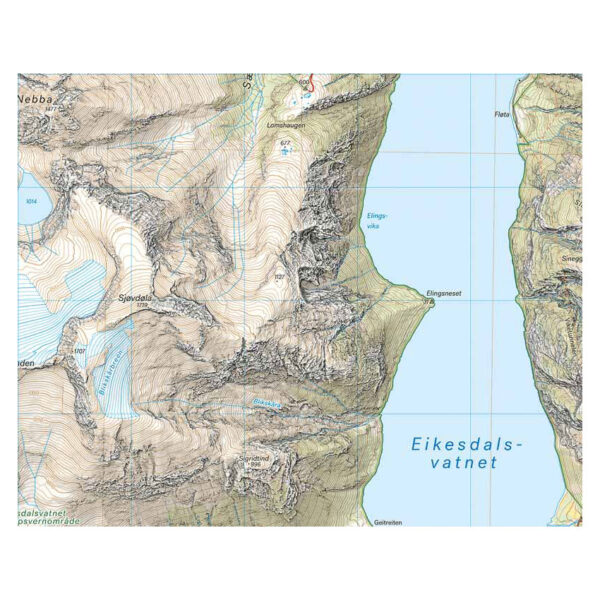 Høyfjellskart Romsdalen: Isfjorden & Eresfjord 1:25.000 - Image 2