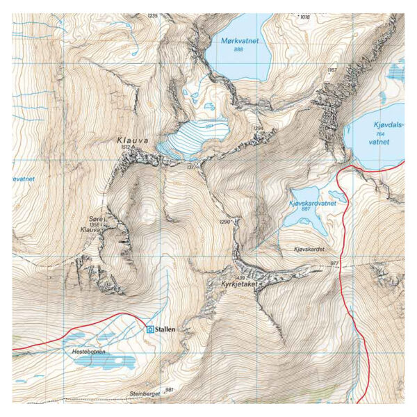 Høyfjellskart Romsdalen: Isfjorden & Eresfjord 1:25.000 - Image 3
