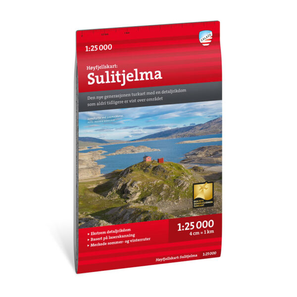 Høyfjellskart Sulitjelma 1:25.000