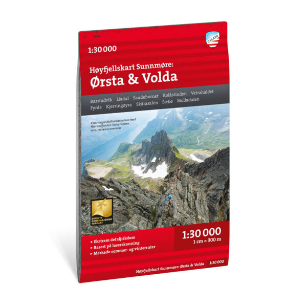 Høyfjellskart Sunnmøre: Ørsta & Volda 1:30.000