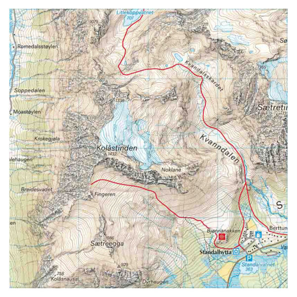 Høyfjellskart Sunnmøre: Ørsta & Volda 1:30.000 - Image 2