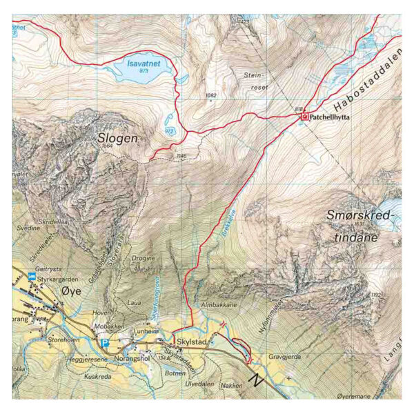 Høyfjellskart Sunnmøre: Stranda & Slogen 1:30.000 - Image 2