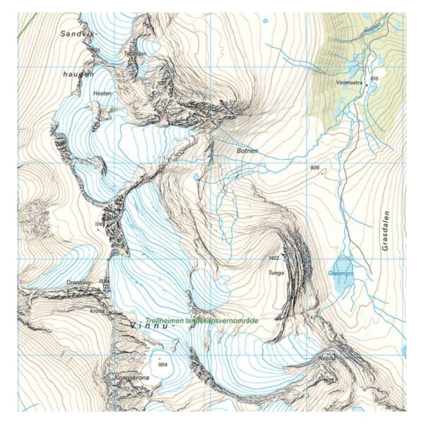Høyfjellskart Trollheimen: Sunndal & Innerdalen 1:25.000 - Image 2