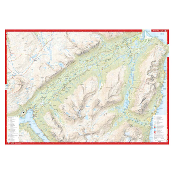 Høyfjellskart Tromsø: Breivikeidet Laksvatn  1:25.000 - Image 3
