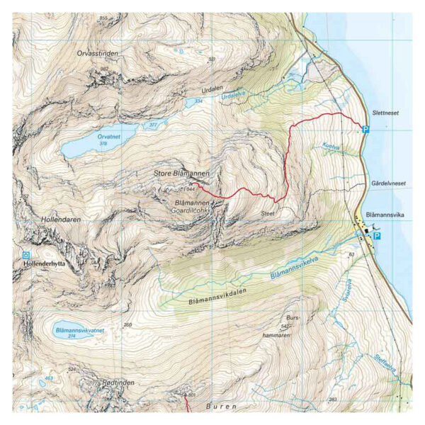 Høyfjellskart Tromsø: Kvaløya 1:25.000 - Image 2