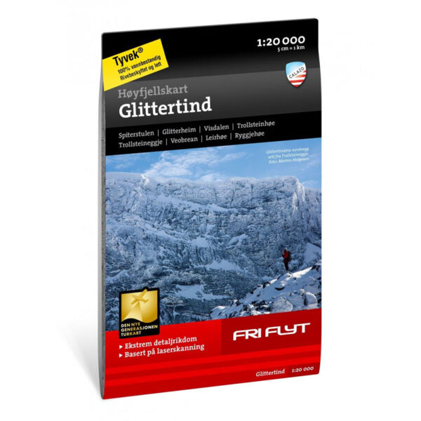 Høyfjellskart Glittertind 1:20.000