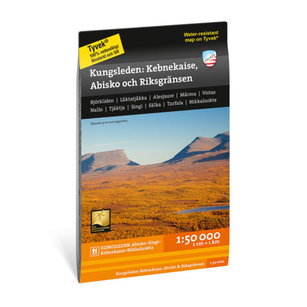 Kungsleden: Kebnekaise, Abisko & Riksgränsen 1:50.000