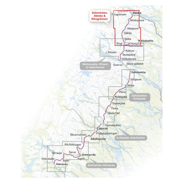 Kungsleden: Kebnekaise, Abisko & Riksgränsen 1:50.000 - Image 2