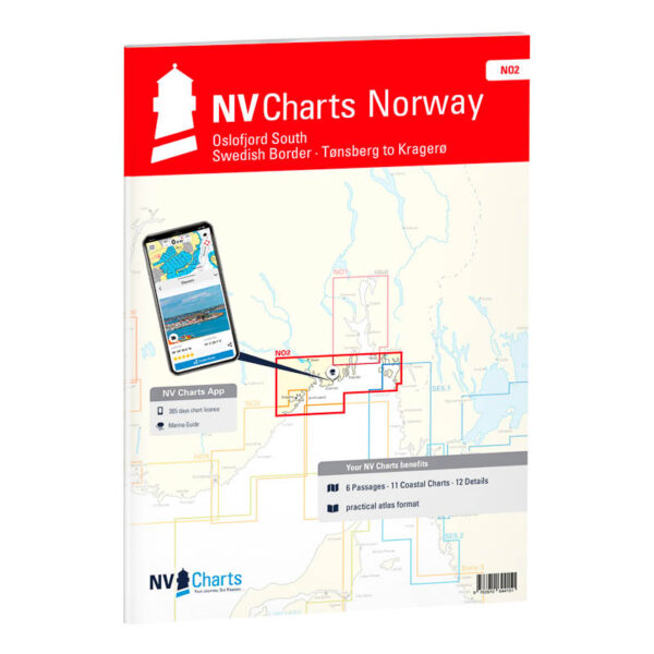 NO 2 NV.Atlas Norge Oslofjord Sør - Svenska Grensen til Kragerø