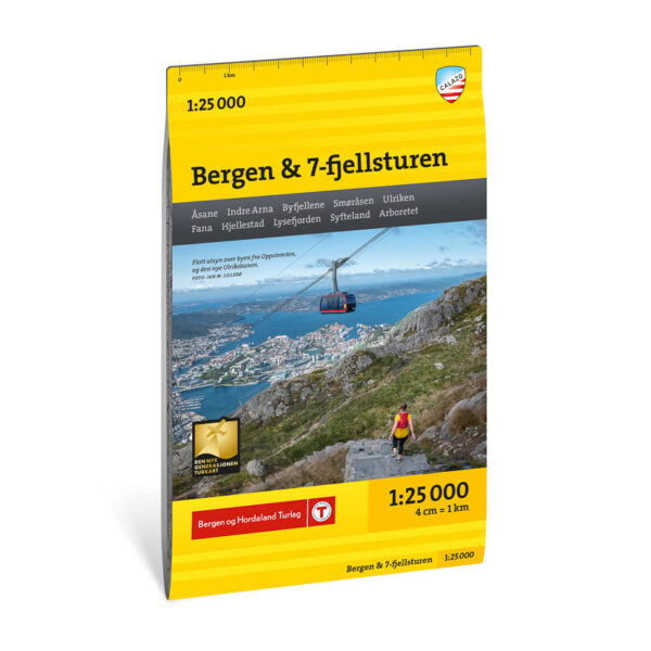 Stikart Bergen & 7-fjellsturen 1:25.000