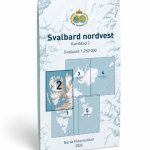 Svalbard Sørøst S250-2 – kart i målestokk 1:250 000 fra Norsk Polarinstitutt (2025)
