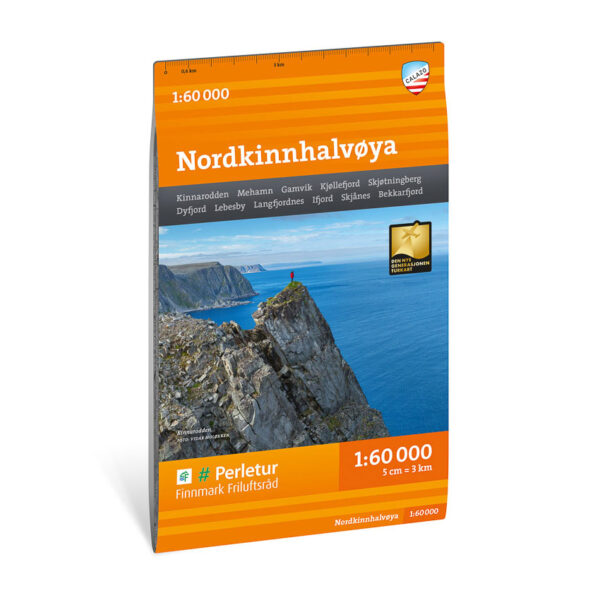 Turkart Nordkinnhalvøya 1:60.000