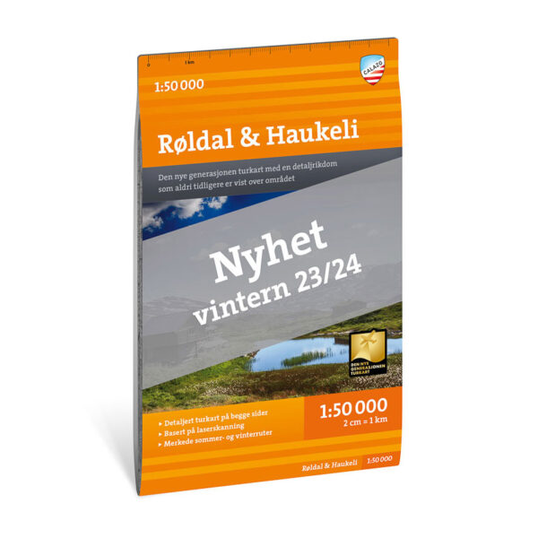 Turkart Røldal & Haukeli 1:50.000