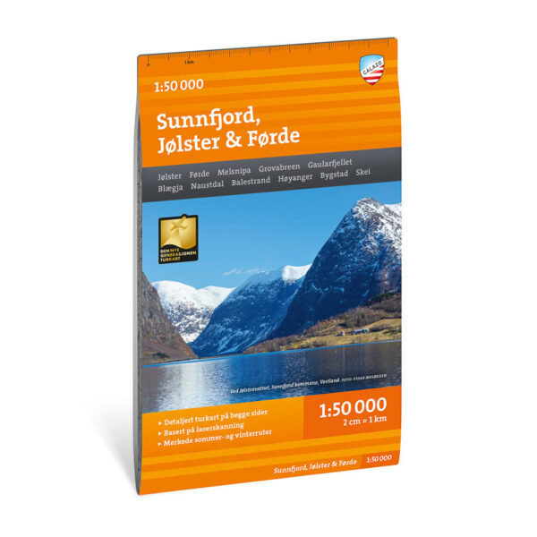 Turkart Sunnfjord, Jølster & Førde 1:50.000