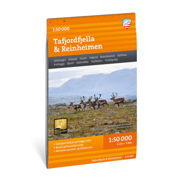 Turkart Tafjordfjella & Reinheimen 1:50.000