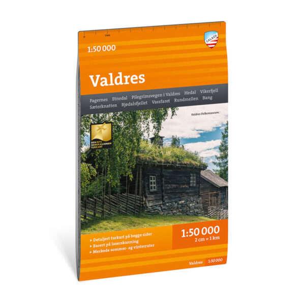 Turkart Valdres 1:50.000