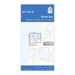 Mockup av NV Pilot 2 planleggingskart for Nordsjøen fra Falmouth til Kristiansand & Inverness