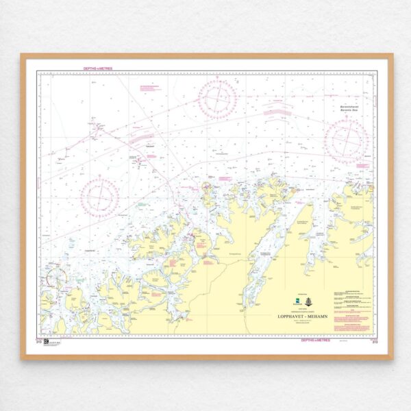 Kartverket - kystkart: 313: INT 915 / Lopphavet – Mehamn - Image 2