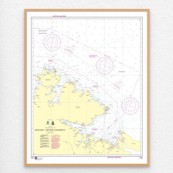 Kartverket - kystkart: 314: INT 915 / Mehamn – Grense Jakobselv - Image 2