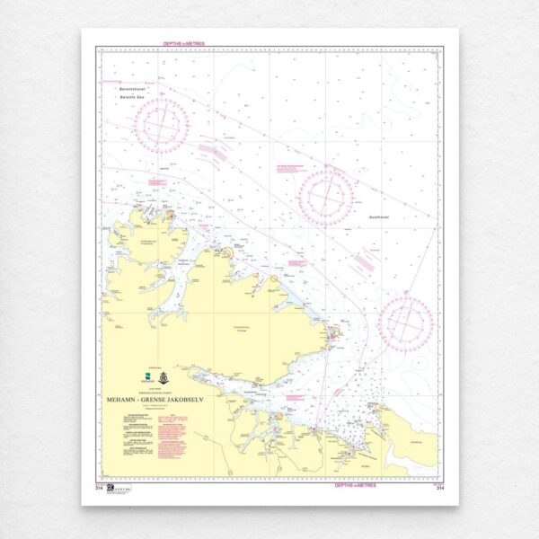 Kartverket - kystkart: 314: INT 915 / Mehamn – Grense Jakobselv